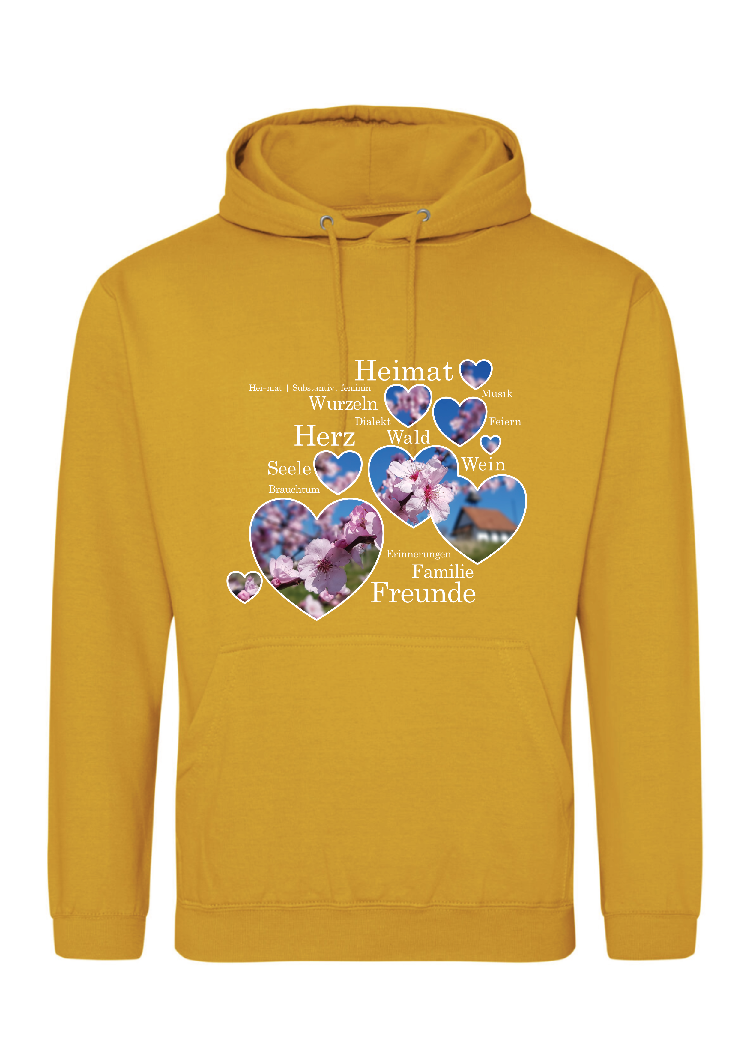 Mandelblüte 02 - Classic Hoody - mustard